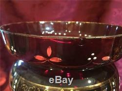 Antique Victorian Ruby Mantle Lustre Luster Pair