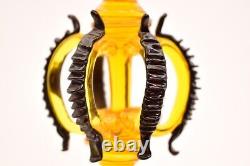 Atq 14 Murano Yellow Art Glass Candle Holders Sticks Archimede Seguso Venetian