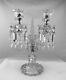 Baccarat Bambous Swirl 2 Light Candelabra 12-1/2 X 9-1/4 Perfect Condition
