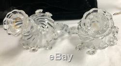 BACCARAT Bambous Swirl 2 Light Candelabra 12 1/2 by 9 1/4 Parts