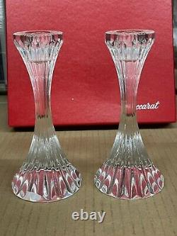 BACCARAT Crystal MASSENA Candlesticks #1830634 New in Box