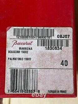 BACCARAT Crystal MASSENA Candlesticks #1830634 New in Box