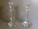 Baccarat Crystal Versailles Pair Glass Candlesticks / Candles Holders