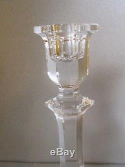 BACCARAT Crystal VERSAILLES Pair Glass Candlesticks / Candles Holders
