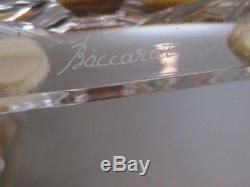 BACCARAT Crystal VERSAILLES Pair Glass Candlesticks / Candles Holders