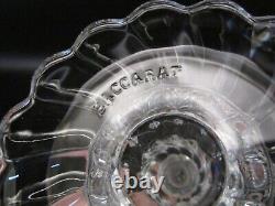 BACCARAT France Signed French Crystal BAMBOUS SWIRL Art Glass 9 Candlestick