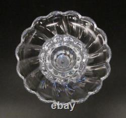 BACCARAT France Signed French Crystal BAMBOUS SWIRL Art Glass 9 Candlestick