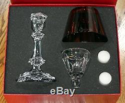BACCARAT Philippe STARCK Harcourt Our Fire Candlestick Red New in Box $1220