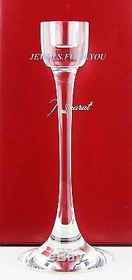 Baccarat Tranquility Large Clear Candlestick Candle Holder New France