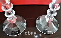 BACCARAT Vega Crystal Candle Holders Candlesticks NEW IN BOX