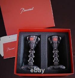 BACCARAT Vega Crystal Candle Holders Candlesticks NEW IN BOX