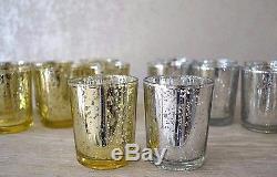 BULK BUY Mercury Glass Tea Light Holder SETS Candle Votive Wedding Centre piece