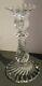 Baccarat Bambous Vintage Crystal Glass Candlestick Withswirl