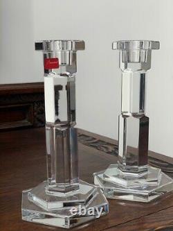 Baccarat Crystal Abysse Candlesticks (Pair)