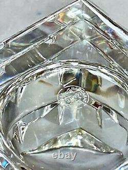 Baccarat Crystal Arlequin Votive Candle Holder New Mint Signed With Box Gorgeous