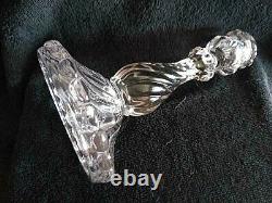 Baccarat Crystal Bambous Swirl Candlesticks 9 tall