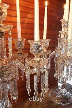 Baccarat Crystal Candelabra/candle Holder. Magnificent Five Light H23