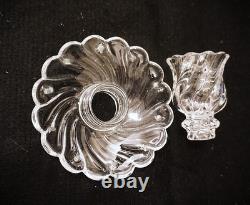 Baccarat Crystal Chandelier Branch Piece Bobeches & Candle Holders