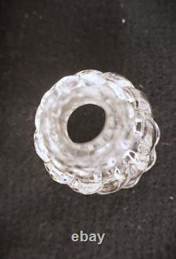 Baccarat Crystal Chandelier Branch Piece Bobeches & Candle Holders