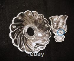 Baccarat Crystal Chandelier Branch Piece Bobeches & Candle Holders