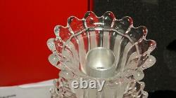 Baccarat Crystal Douphin Candelabra Candlestick In Original Box