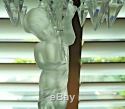 Baccarat Crystal ENFANT CANDELABRA Ten Prism Candle Holder Retail $2500.00