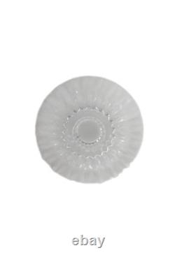 Baccarat Crystal Glass Massena No Trim Single Candlestick Holder Set of 4 Clear