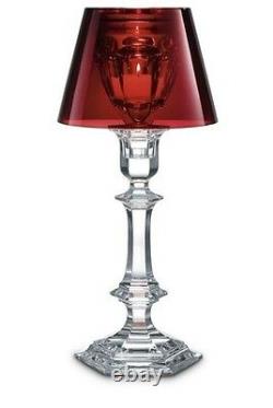 Baccarat Crystal Harcourt Our Fire Candlestick Red #2806709 Height 32cm