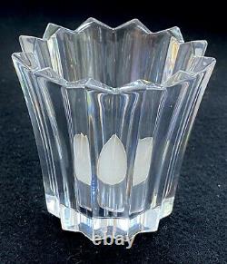 Baccarat Crystal Mille Nuits Votive Candle Holder New Mint With Scented Candles