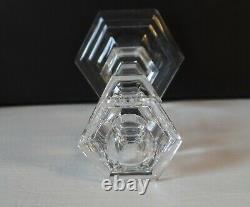 Baccarat Crystal Versailles Single Candlestick Candle Holder 6 7/8 Tall Signed