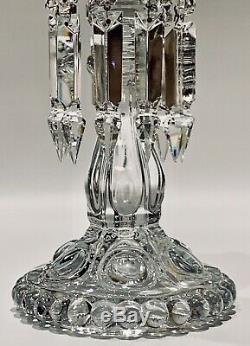 Baccarat Crystal antique Medaillon Candlesticks Set of TWO MINT CONDITION