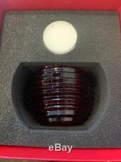 Baccarat Eye Votive Candle Holder Red Crystal Brand New In Box