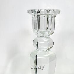 Baccarat France Candlestick Candle Holders 10 Tall Set of 2 READ