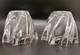 Baccarat French Crystal Glass Oreste Candleholders (set Of 2) Free Shipping