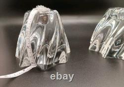 Baccarat French Crystal Glass Oreste Candleholders (Set Of 2) FREE SHIPPING