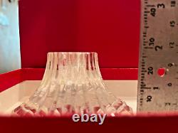 Baccarat Massena Crystal Short Taper Candle Holder Pair 2 Mint 1991 Macy's