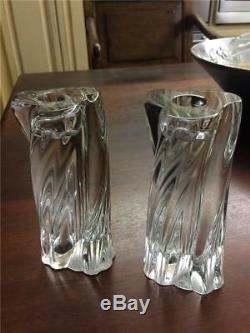 Baccarat Pair of Odilon Candlesticks