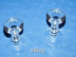 Baccarat Vega Candle Holders Candlesticks Pair Made in France