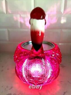 Bath And Body Works 3-wick Flamingo Water Globe Light Up Candle Holder