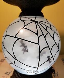 Bath & Body Works 2020 Halloween Bat Water Globe Pedestal 3 Wick Candle Holder