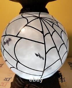 Bath & Body Works 2020 Halloween Bat Water Globe Pedestal 3 Wick Candle Holder