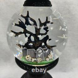 Bath & Body Works 2021 Halloween Graveyard Candle Holder Snow Globe Light Up