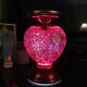 Bath Body Works 2022 Glitter Heart Swirl Globe Pedestal Candle Holder 2022