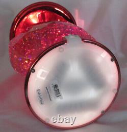 Bath & Body Works 3-Wick Candle Holder WATER GLOBE HEART PEDESTAL Valentines Day