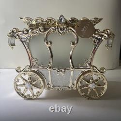 Bath & Body Works Disney Princess Gold Carriage Candle Holder LightUp Cinderella