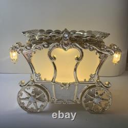 Bath & Body Works Disney Princess Gold Carriage Candle Holder LightUp Cinderella