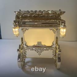 Bath & Body Works Disney Princess Gold Carriage Candle Holder LightUp Cinderella