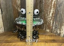 Bath & Body Works Halloween 2021 Monster Light Up Green 3 Wick Candle Holder