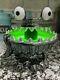 Bath & Body Works Halloween 2021 Monster Light Up Green 3 Wick Candle Holder New