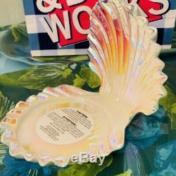 Bath & Body Works Iridescent Seashell Clam Shell Large 3 Wick Candle Holder New